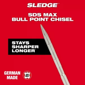 Milwaukee 16 in. SDS-Max SLEDGE Steel Bull Point Chisel Bit