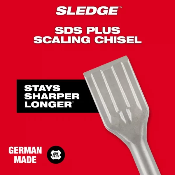 Milwaukee 1-1/2 in. x 10 in. SDS-Plus SLEDGE Steel Scaling Chisel