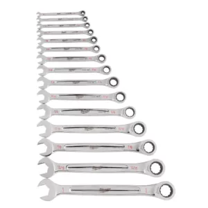 Milwaukee SAE Combination Ratcheting Mechanics Tool Set (21-Piece)