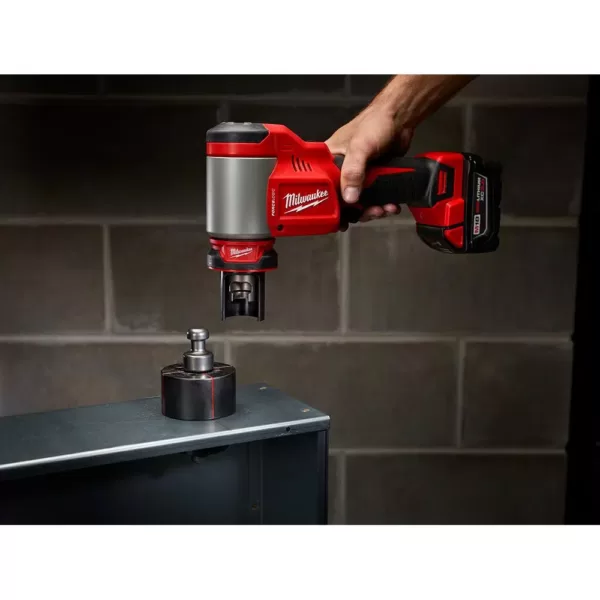 Milwaukee M18 18-Volt Lithium-Ion 1/2 in. to 4 in. Force Logic High Capacity Cordless Knockout Tool Kit with FUEL Bandsaw