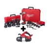 Milwaukee M18 18-Volt Lithium-Ion 1/2 in. to 4 in. Force Logic 6 Ton Cordless Knockout Tool Kit with FUEL Bandsaw