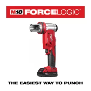 Milwaukee M18 18-Volt Lithium-Ion 1/2 in. to 4 in. Force Logic 6 Ton Cordless Knockout Tool Kit with FUEL Bandsaw