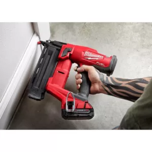 Milwaukee M18 FUEL 18-Volt Lithium-Ion Brushless 7-1/4 in. Cordless Dual Bevel Sliding Compound Miter Saw w/18-Gauge Brad Nailer