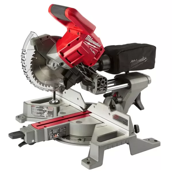 Milwaukee M18 FUEL 18-Volt Lithium-Ion Brushless Cordless 7-1/4 in. Dual Bevel Sliding Compound Miter Saw (Tool-Only)