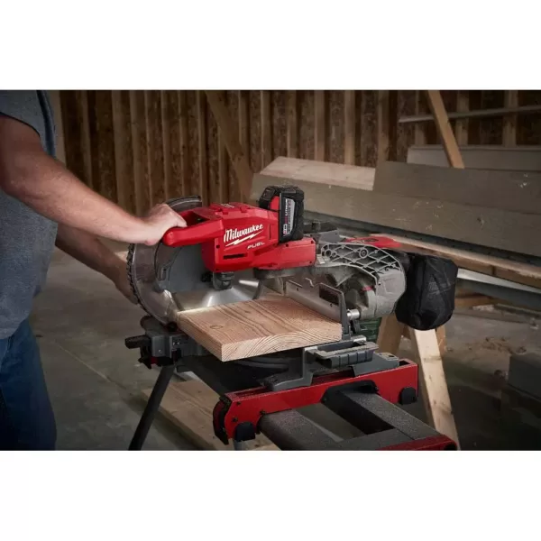 Milwaukee M18 FUEL 18-Volt Lithium-Ion Brushless 10 in. Cordless Dual Bevel Sliding Compound Miter Saw with 8-1/4 in. Table Saw