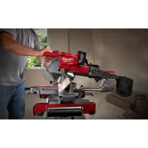 Milwaukee M18 FUEL 18-Volt Lithium-Ion Brushless 10 in. Cordless Dual Bevel Sliding Compound Miter Saw with Jig Saw