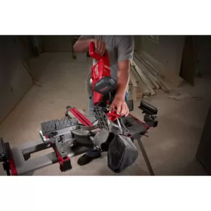 Milwaukee M18 Fuel 18-Volt 10 in. Lithium-Ion Brushless Cordless Dual Bevel Sliding Compound Miter Saw Kit with One 8.0 Ah Battery