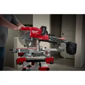 Milwaukee M18 FUEL 18-Volt Lithium-Ion Brushless Cordless 10 in. Dual Bevel Sliding Compound Miter Saw Kit W/ Miter Stand