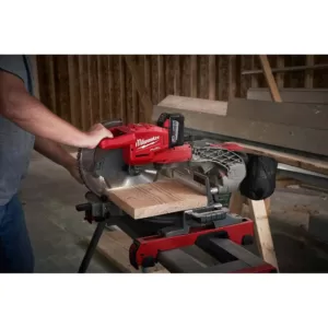 Milwaukee M18 FUEL 18-Volt Lithium-Ion Brushless Cordless 10 in. Dual Bevel Sliding Compound Miter Saw Kit with Extra Blade