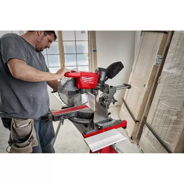 Milwaukee M18 FUEL 18-Volt Lithium-Ion Brushless 12 in. Cordless Dual Bevel Sliding Compound Miter Saw with 18-Gauge Brad Nailer