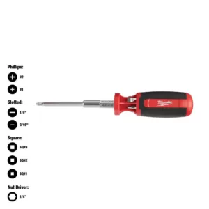 Milwaukee 9-in-1 Square Drive Multi-Bit Screwdriver