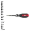 Milwaukee 13-in-1 Multi-Tip Cushion Grip Screwdriver With Schrader Bit