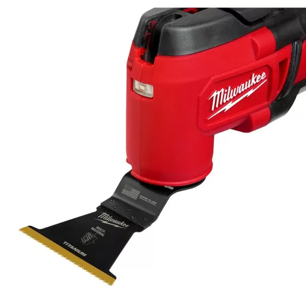 Milwaukee 2-1/2 in. Titanium Bi-Metal Universal Fit Wood and Metal Cutting Oscillating Multi-Tool Blade (3-Pack)