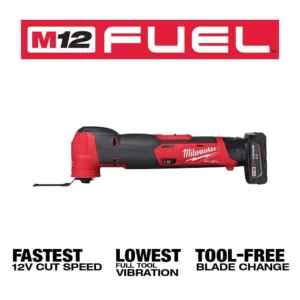 Milwaukee M12 FUEL 12-Volt Lithium-Ion Cordless Oscillating Multi-Tool and HACKZALL with two 3.0 Ah Batteries