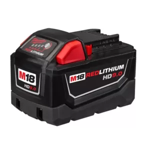 Milwaukee M18 18-Volt Lithium-Ion High Demand Battery Pack 9.0Ah (2-Pack)