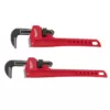 Milwaukee 14 in. and 18 in. Steel Pipe Wrench Set (2-Piece)