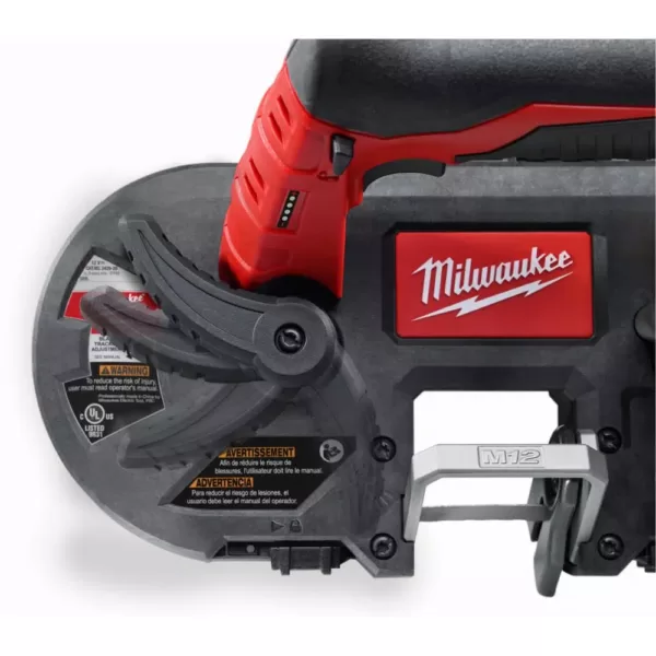 Milwaukee M12 12-Volt Lithium-Ion Cordless Sub-Compact Band Saw XC Kit with M12 LED Flood Light