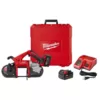 Milwaukee M18 18-Volt Lithium-Ion Cordless Band Saw Kit with Two 3.0 Ah Batteries, Charger, Hard Case