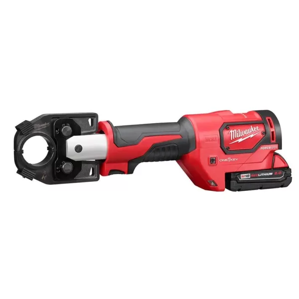 Milwaukee M18 18-Volt Lithium-Ion Cordless Force Logic 600 MCM Crimper Kit with 600 MCM Copper U-Style Die Kit