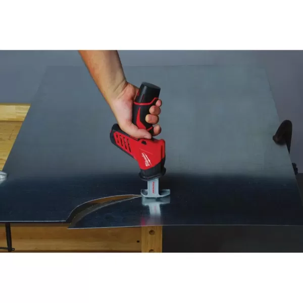 Milwaukee M12 12-Volt Lithium-Ion Cordless PVC Shear Kit W/ M12 HACKZALL Reciprocating Saw