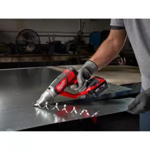 Milwaukee M18 18-Volt Lithium-Ion Cordless 18-Gauge Double Cut Metal Shear Kit W/(2) 3.0Ah Batteries, Charger, Tool Bag