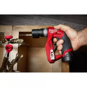 Milwaukee M12 FUEL 12-Volt Lithium-Ion Brushless Cordless 4-in-1 Installation 3/8 in. Drill Driver and Multi-Tool Set (Tool-Only)