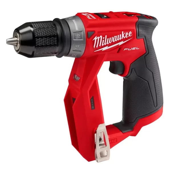 Milwaukee M12 FUEL 12-Volt Lithium-Ion Brushless Cordless 4-in-1 Installation 3/8 in. Drill Driver and Multi-Tool Set (Tool-Only)