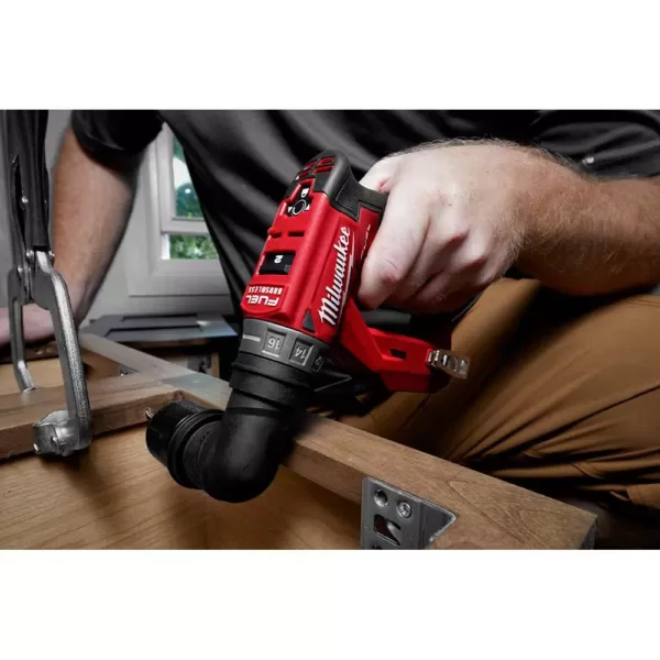 Milwaukee M12 FUEL 12-Volt Lithium-Ion Brushless Cordless 4-in-1 Installation 3/8 in. Drill Driver with 4 Tool Head (Tool-Only)