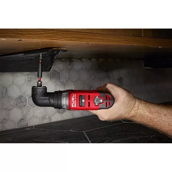 Milwaukee M12 FUEL 12-Volt Lithium-Ion Brushless Cordless 4-in-1 Installation 3/8 in. Drill Driver with 4 Tool Head (Tool-Only)