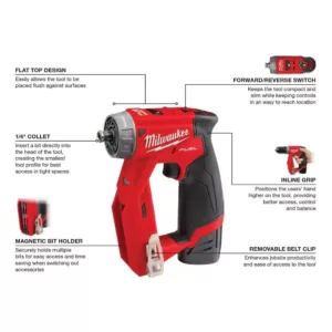 Milwaukee M12 FUEL 12-Volt Lithium-Ion Brushless Cordless 4-in-1 Installation 3/8 in. Drill Driver Kit with M12 Hackzall