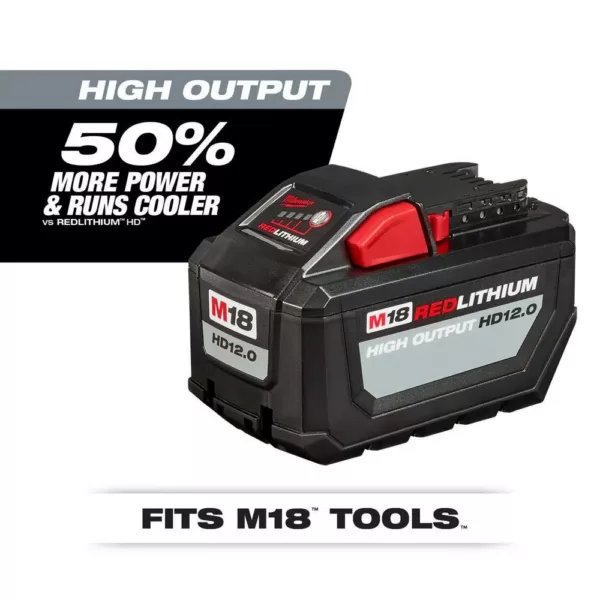 Milwaukee M18 18-Volt Lithium-Ion High Output 12.0Ah Battery Pack