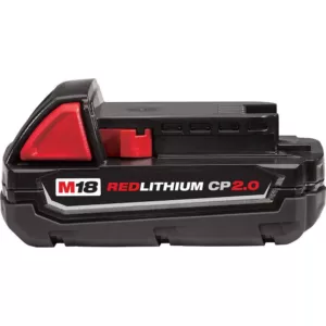 Milwaukee M18 18-Volt Lithium-Ion Compact Battery Pack 2.0Ah (2-Pack)