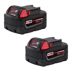 Milwaukee M18 18-Volt Lithium-Ion XC Extended Capacity Battery Pack 5.0Ah (10-Pack)