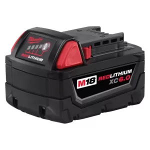 Milwaukee M18 18-Volt Lithium-Ion XC Extended Capacity Battery Pack 6.0Ah (2-Pack)