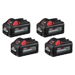 Milwaukee M18 18-Volt Lithium-Ion High Output 6.0Ah Battery Pack (4-Pack)