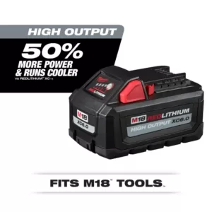 Milwaukee M18 18-Volt Lithium-Ion High Output 6.0Ah Battery Pack (4-Pack)