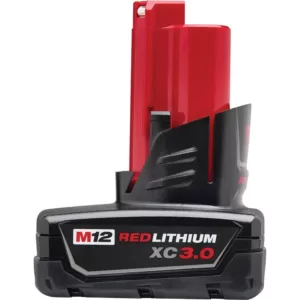 Milwaukee M12 12-Volt Lithium-Ion XC Extended Capacity 3.0 Ah Battery Pack (2-Pack)