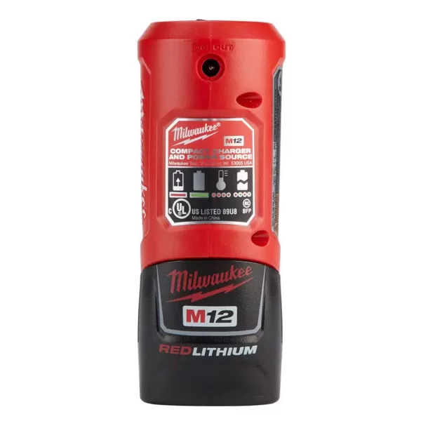 Milwaukee M12 12-Volt Lithium-Ion Charger and Portable Power Source