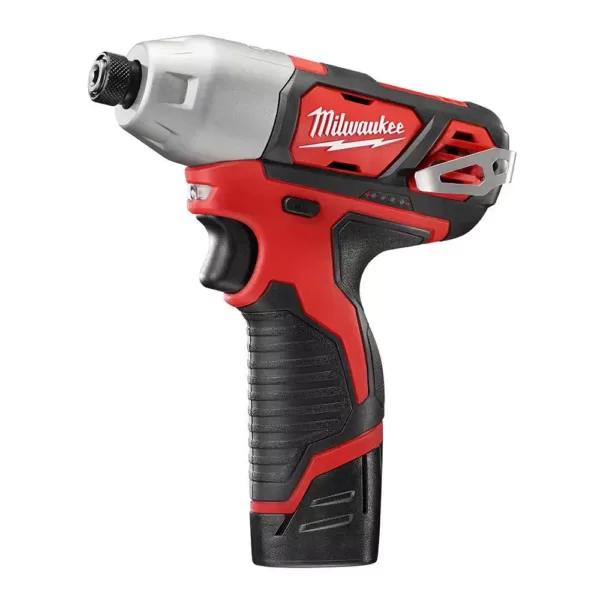 Milwaukee M12 12-Volt Lithium-Ion Cordless Drill Driver/Impact Driver Combo Kit (2-Tool)W/ Free M12 2.0Ah Compact Battery