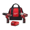 Milwaukee M12 12-Volt Lithium-Ion Cordless Drill Driver/Impact Driver Combo Kit (2-Tool) w/(2) 1.5Ah Batteries, Charger, Tool Bag