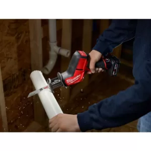 Milwaukee M12 FUEL 12-Volt Lithium-Ion Brushless Cordless HACKZALL Reciprocating Saw Kit W/ Free M12 3/8 in. Ratchet