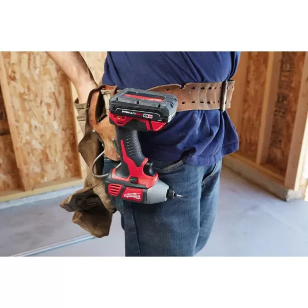 Milwaukee M18 18-Volt Lithium-Ion Cordless Drill Driver/Impact Driver Combo Kit (2-Tool) with 2 Batteries and 50p Driving Bit Set