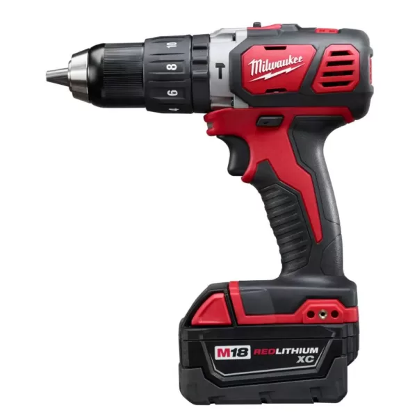 Milwaukee M18 18-Volt Lithium-Ion Cordless Combo Tool Kit (4-Tool) with M18 4-1/2 in. Cut-Off/Grinder and Blower