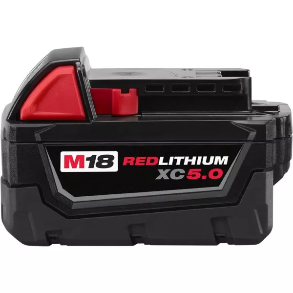 Milwaukee M18 18-Volt Lithium-Ion Cordless Combo Tool Kit (4-Tool) w/ 2 Additional 5.0Ah Batteries