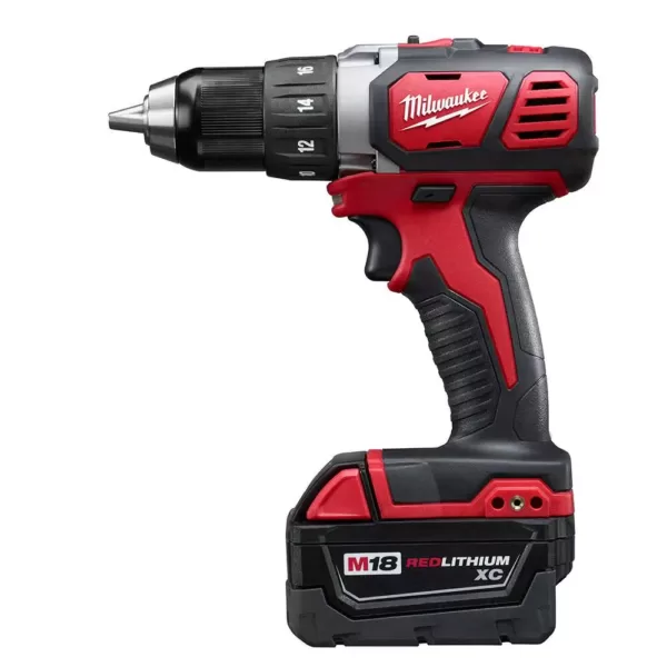 Milwaukee M18 18-Volt Lithium-Ion Cordless Combo Tool Kit (5-Tool) with Two Batteries, Charger, Tool Bag