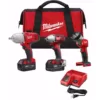 Milwaukee M18 18-Volt Lithium-Ion Cordless Combo Tool Kit (3-Tool) with (2) 3.0 Ah Batteries, (1) Charger, (1) Tool Bag