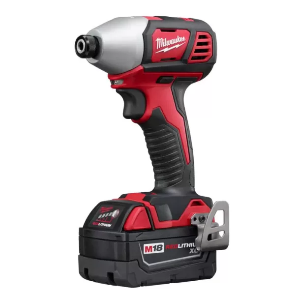 Milwaukee M18 18-Volt Lithium-Ion Cordless Combo Tool Kit (6-Tool) with Two 3.0 Ah Batteries, 1 Charger, 1 Tool Bag