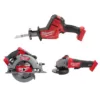 Milwaukee M18 FUEL 18-Volt Lithium-Ion Brushless Cordless HACKZALL Reciprocating Saw/Circular Saw/Grinder Combo Kit (3-Tool)