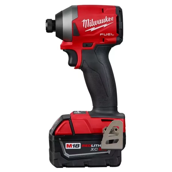 Milwaukee M18 FUEL 18-Volt Lithium-Ion Brushless Cordless Drywall Screw Gun Kit with  M18 FUEL Impact Driver