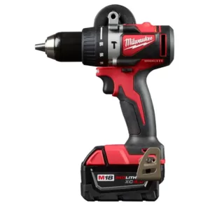 Milwaukee M18 18-Volt Lithium-Ion Brushless Cordless Compact Hammer Drill/Impact Combo Kit (2-Tool) with (2) 4.0Ah Batteries, Bag